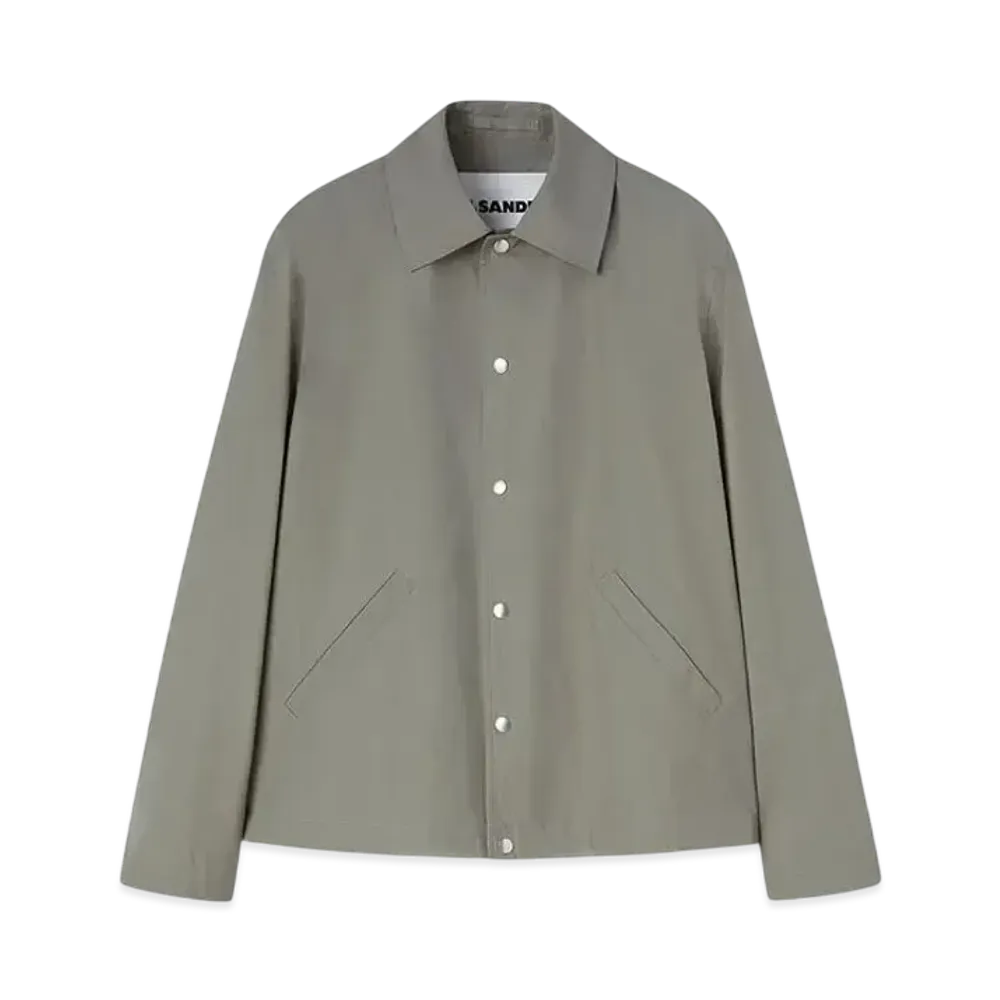 Jil Sander Men's Logo Jacket "Slate Green"