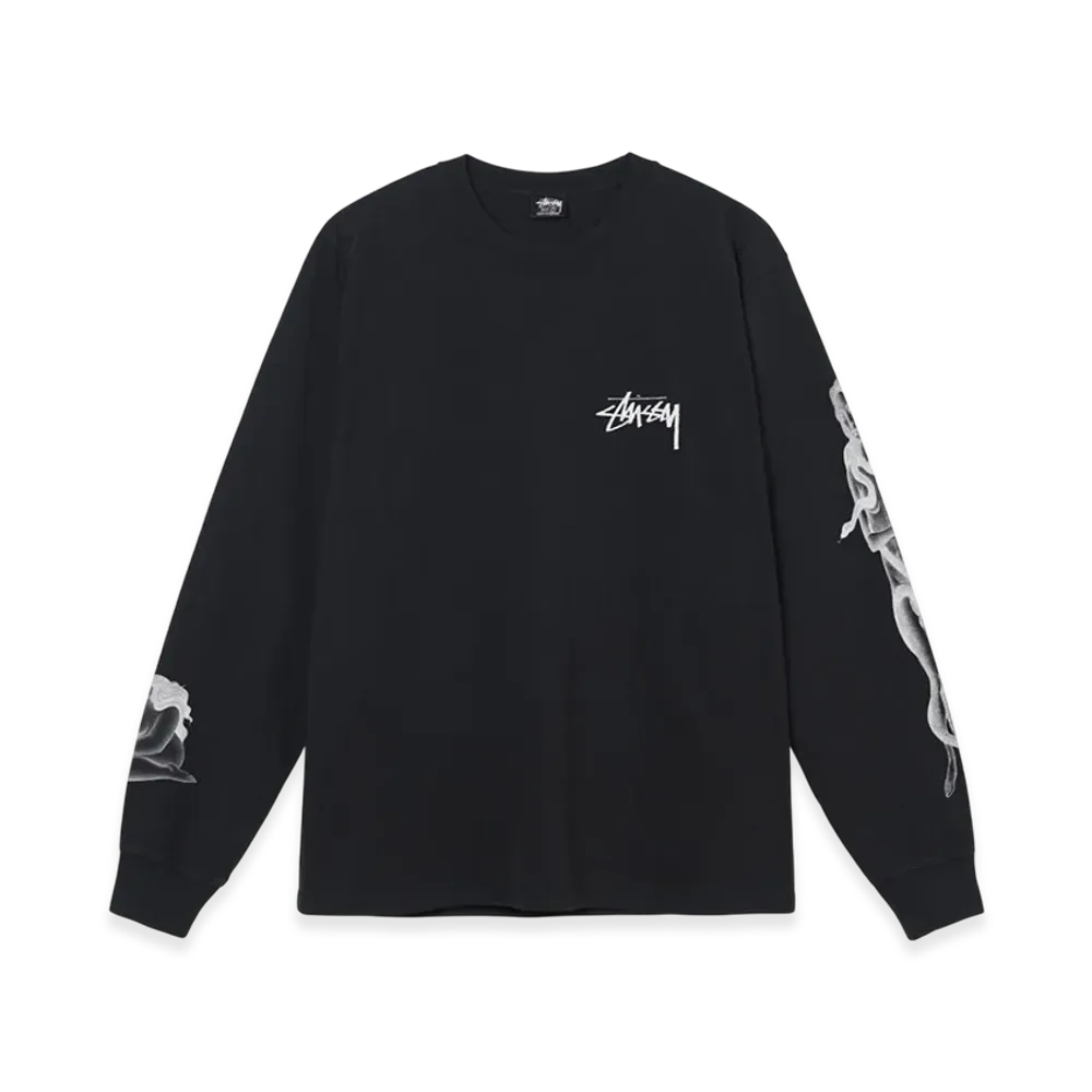 Stussy Venus Pigment Dyed LS Tee "Black"