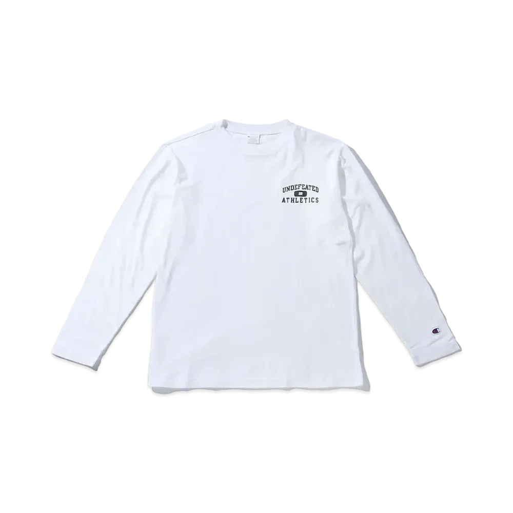 UNDEFEATED CHAMPION ATHLETICS L/S TEE - C8-P408 "White"
