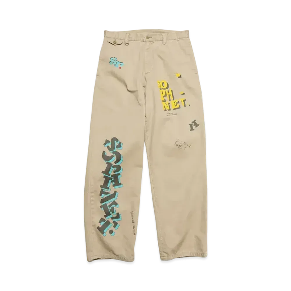 SOPHNET. Simon Taylor: Logo Chino Pants "Beige"