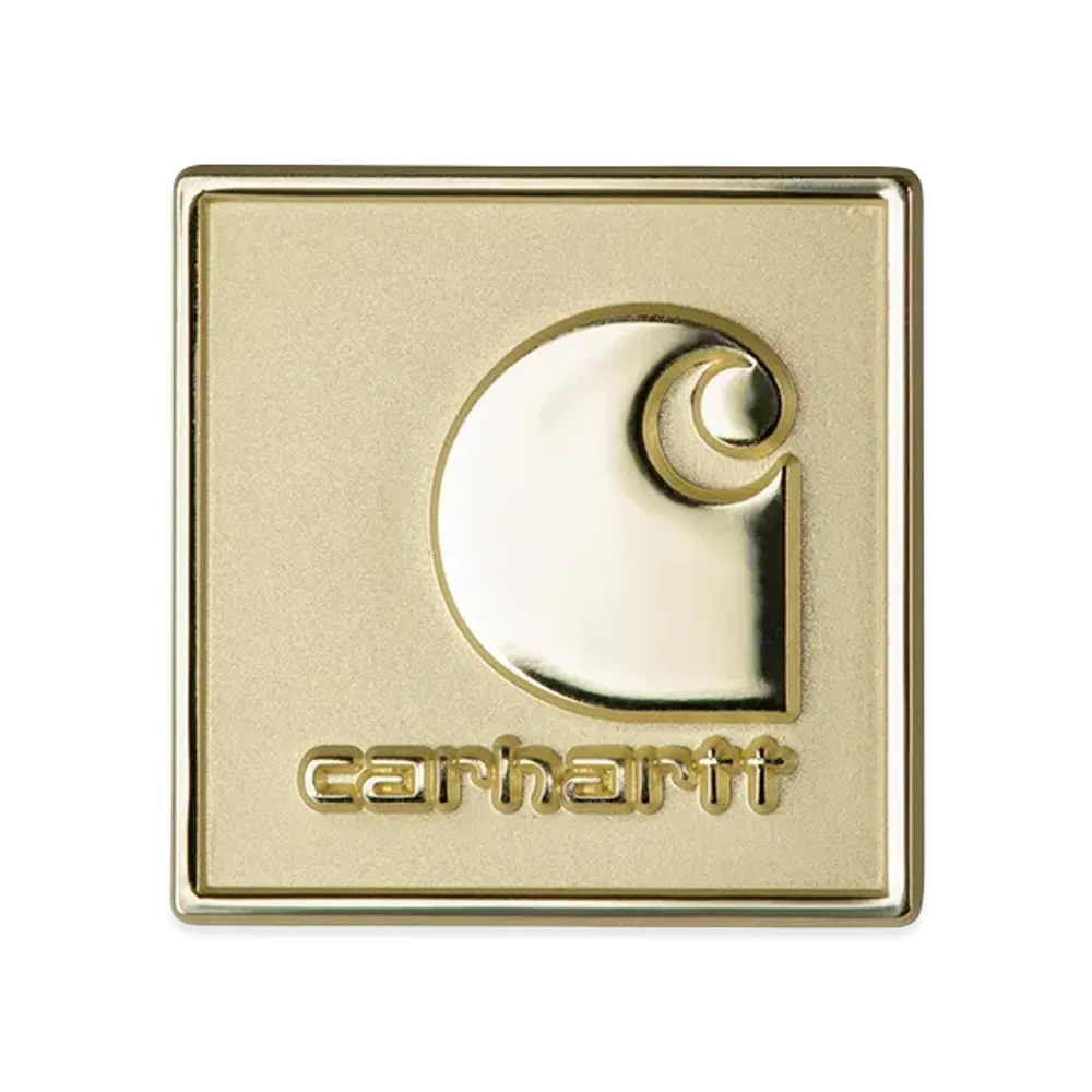 Carhartt WIP Square Label Pin "Gold"