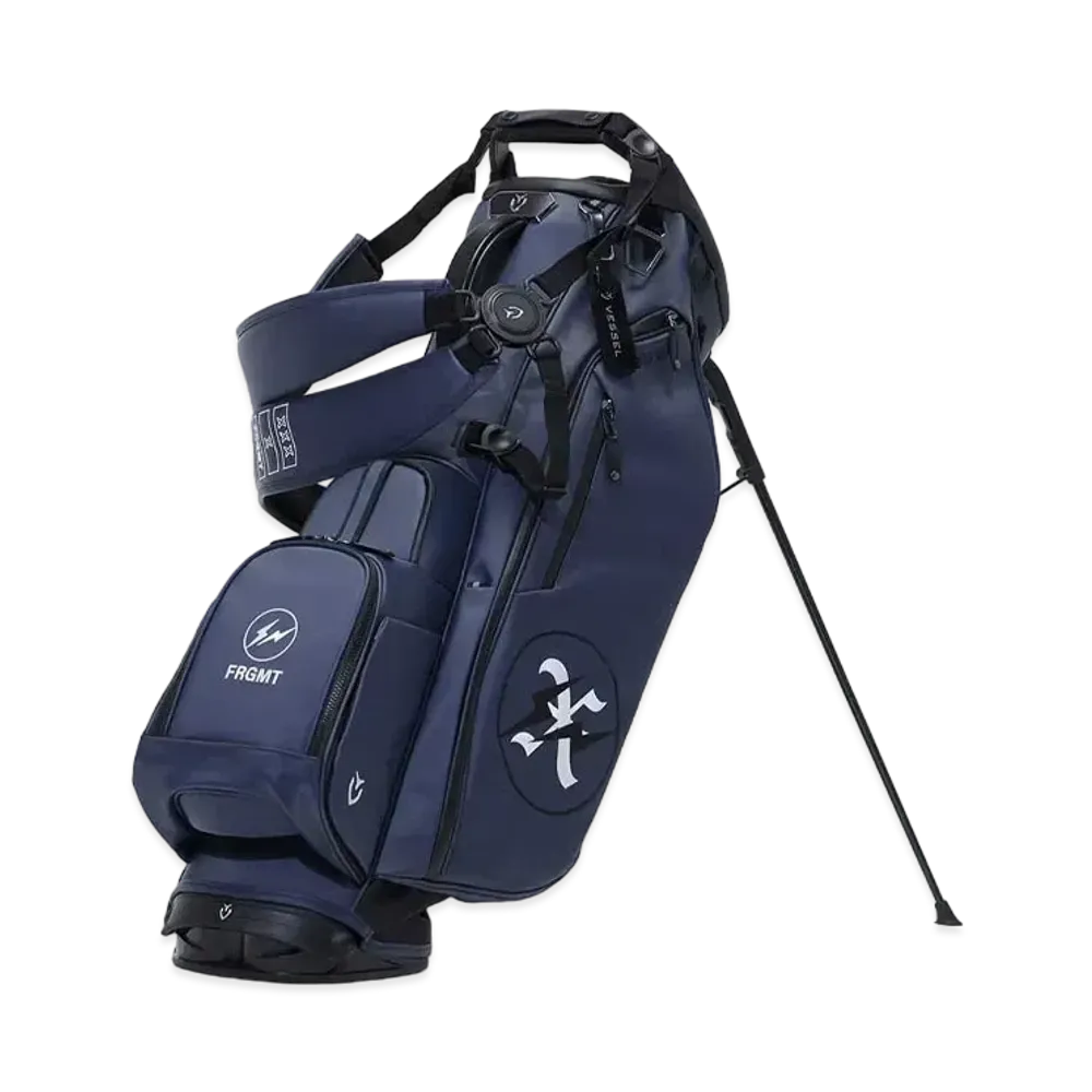 GOD SELECTION XXX x VESSEL x Fragment Design Golf Bag "Navy"