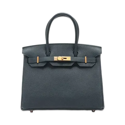 Hermes Birkin Togo "Bleu Nuit/Rose Gold"