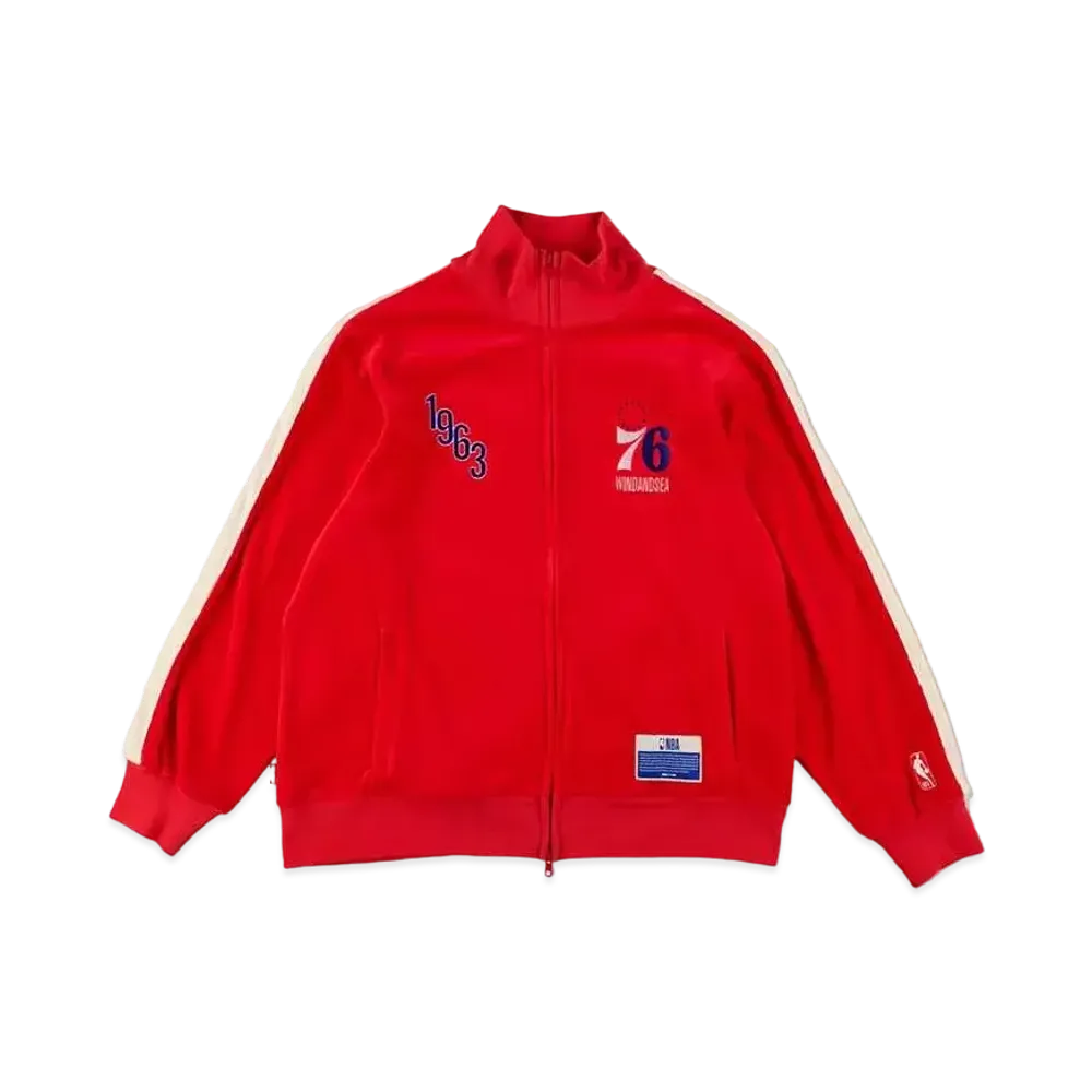 WIND AND SEA x NBA Velour Jacket "Philadelphia 76ers"