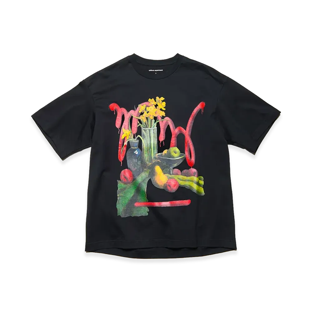 uniform experiment x Michael Cherno Narcissus Tee "Black"