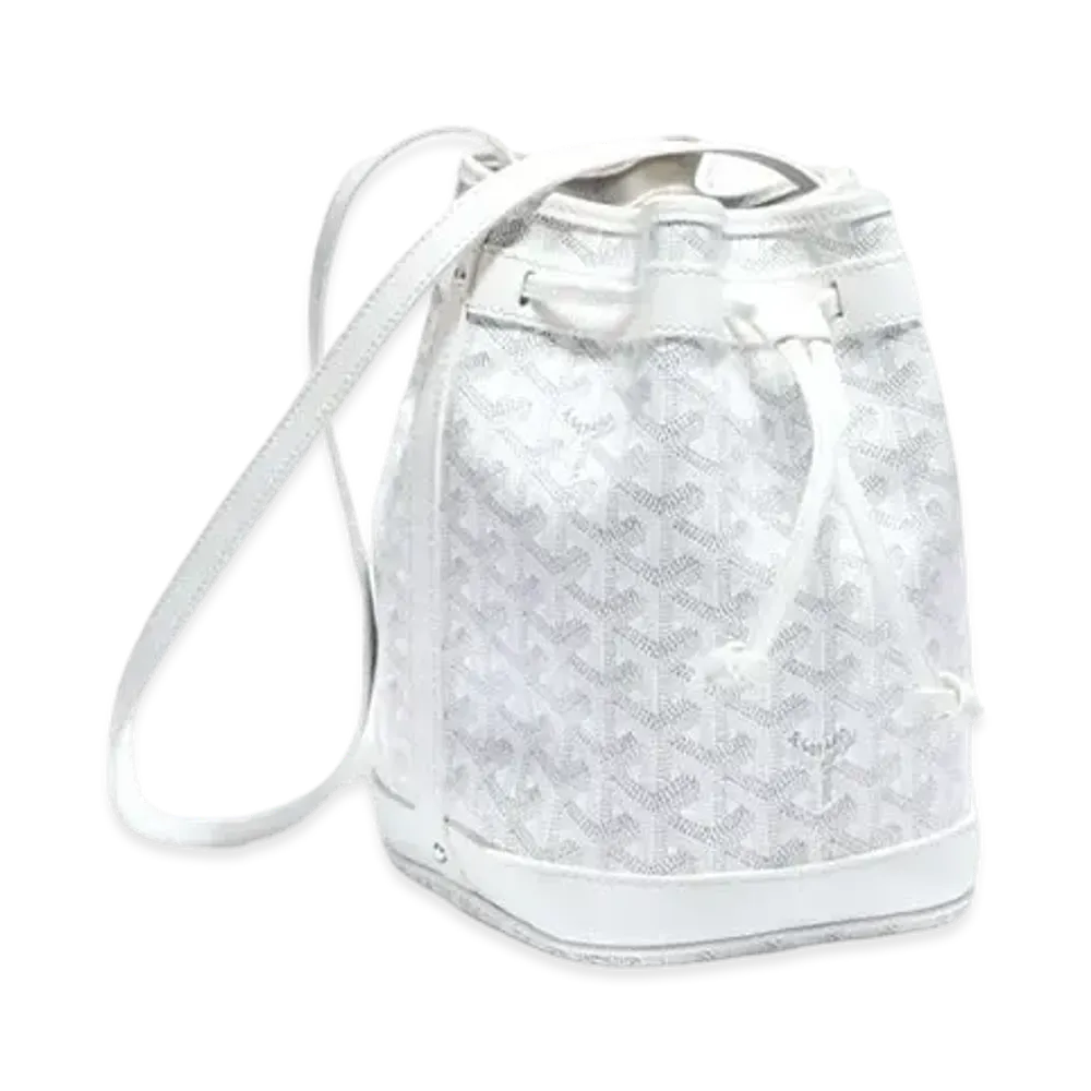 Goyard Petit Flot Bucket Bag "White"