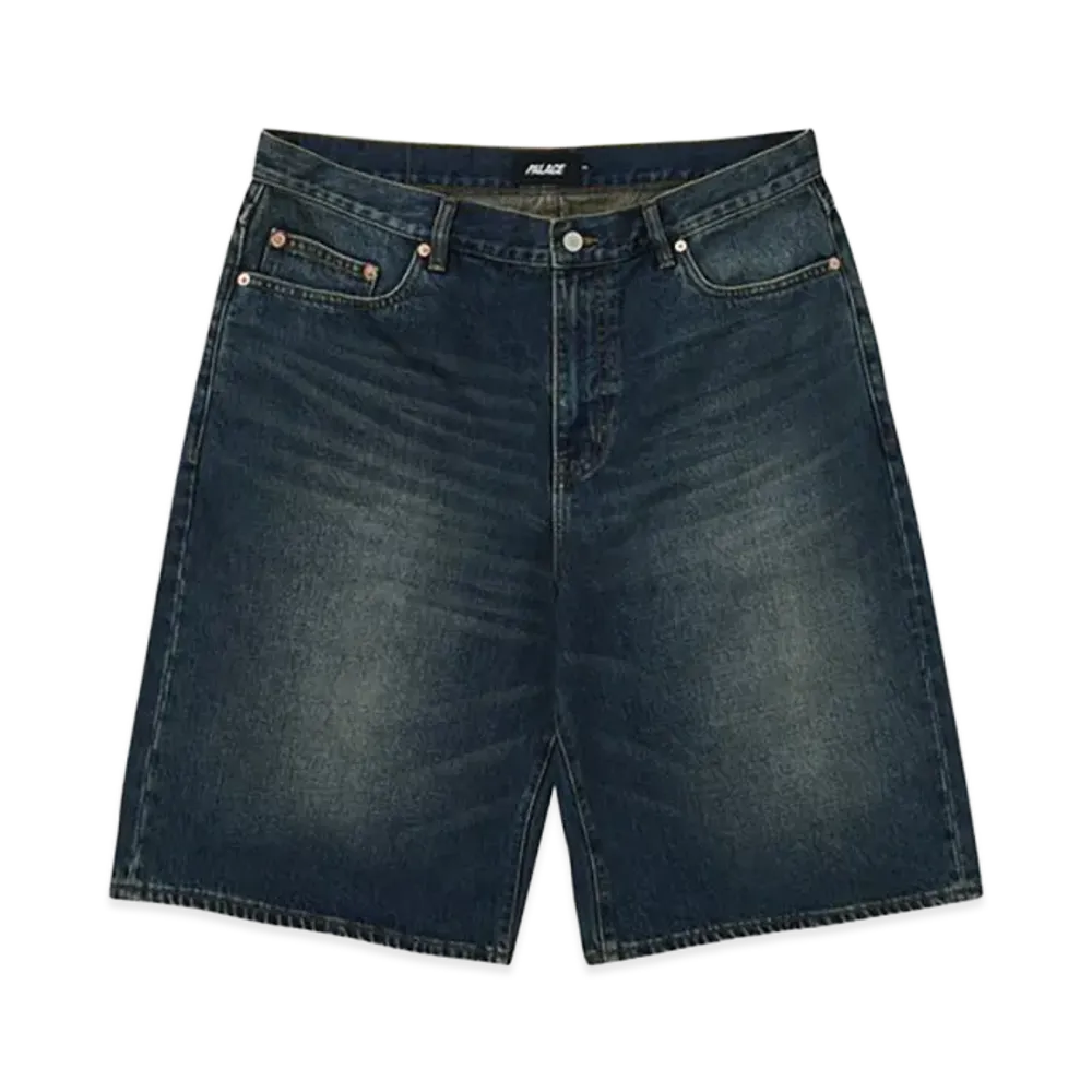 PALACE Baggy Jean Short "Dark Stone Wash"