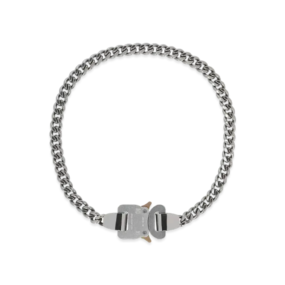 1017 ALYX 9SM Metal Buckle Necklace "Silver"