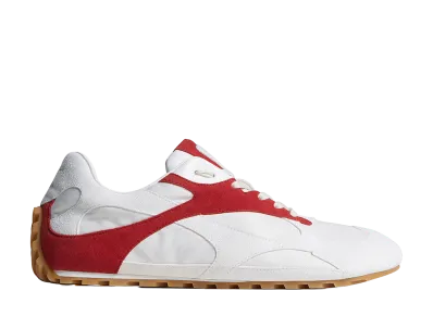 Bottega Veneta Orbit Flash Sneakers "Optic White/Cardinal"