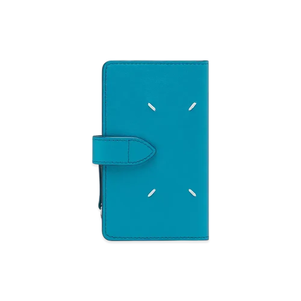 Maison Margiela Recicla Cardholder Flap Wallet "Petrol Green"