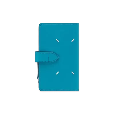 Maison Margiela Recicla Cardholder Flap Wallet "Petrol Green"