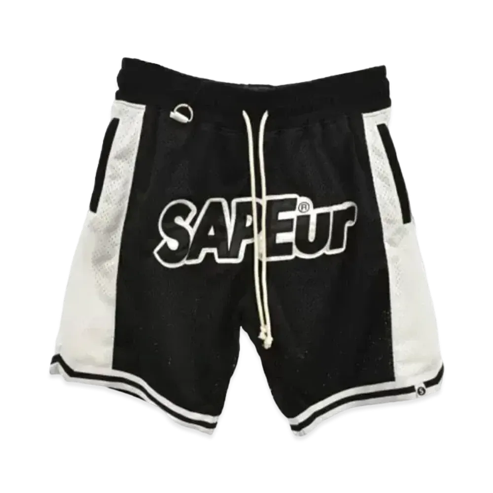 SAPEur UofS Uniform Basket Shorts "Black"