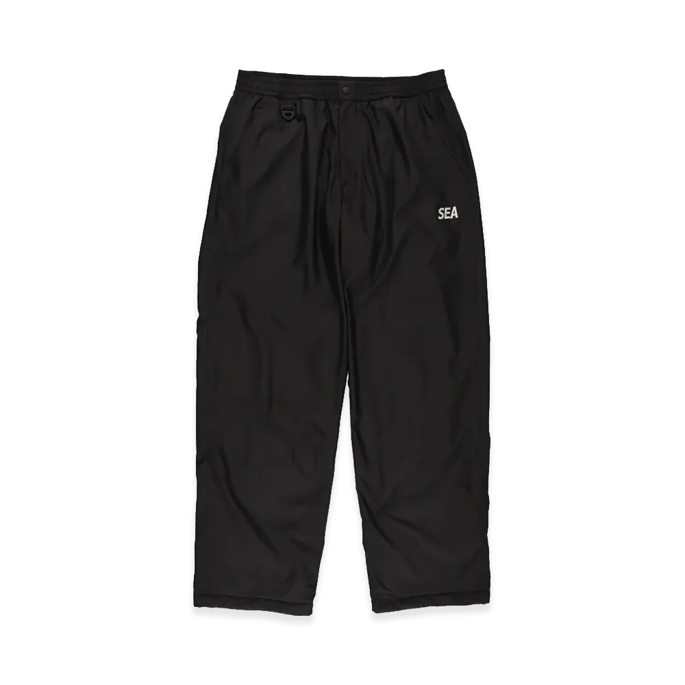 WIND AND SEA Warm Up Pants With Fishingnet Recycle Material "Black"
