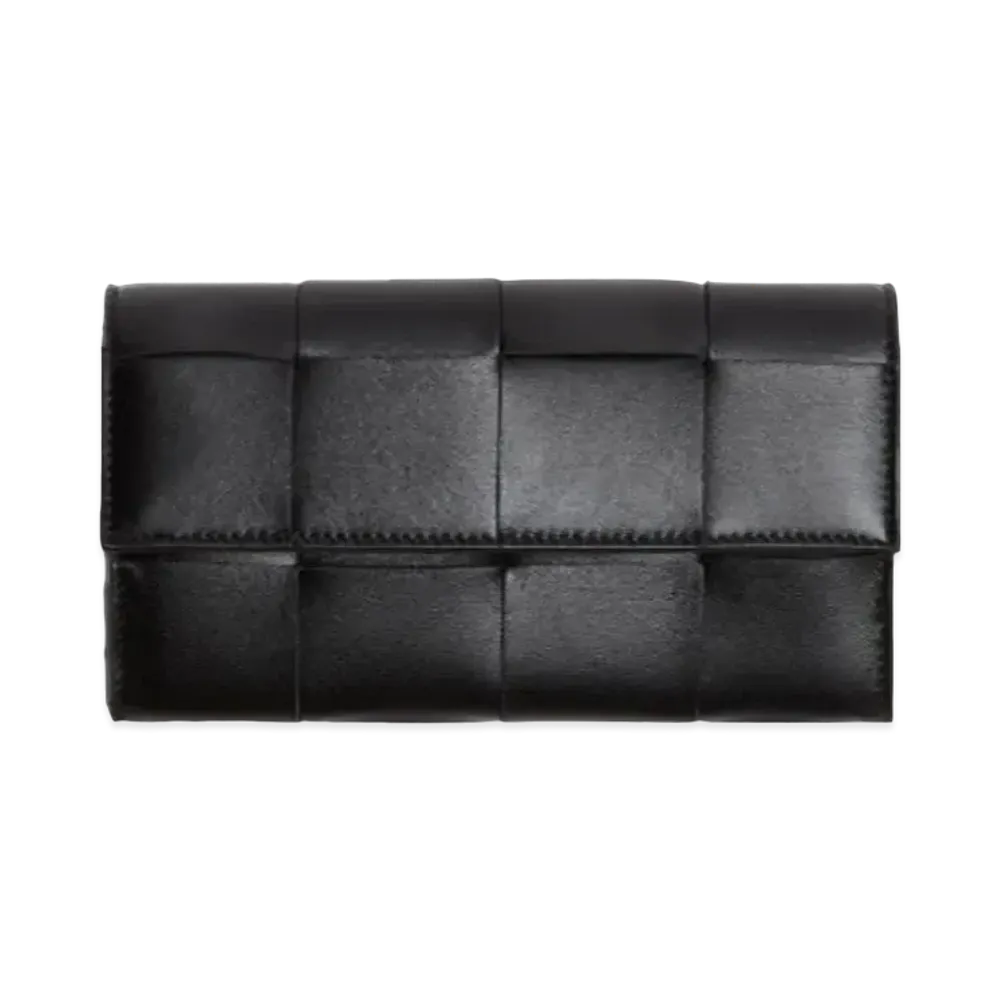 Bottega Veneta Flap Wallet "Black"