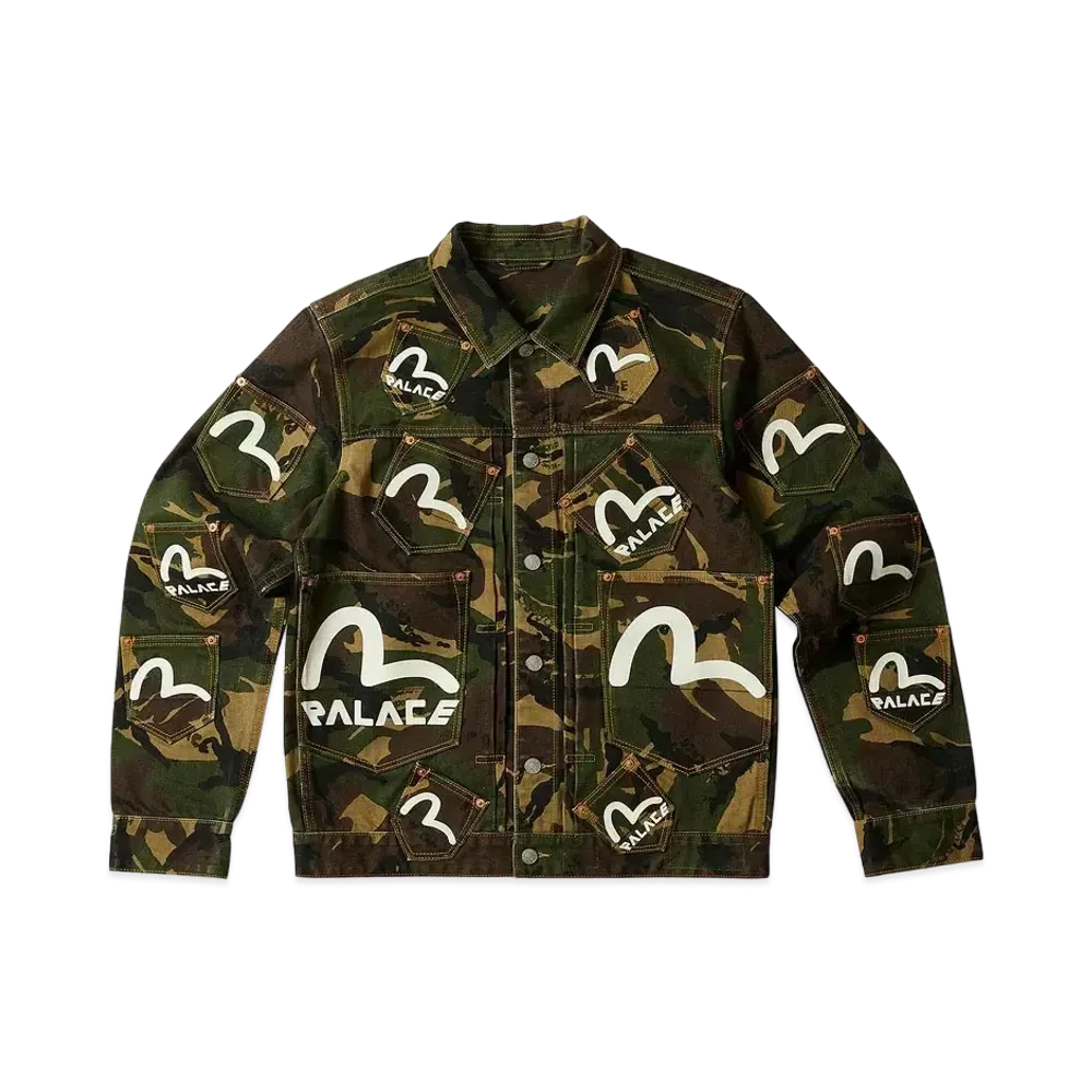 PALACE EVISU Type One Denim Jacket "Camo"