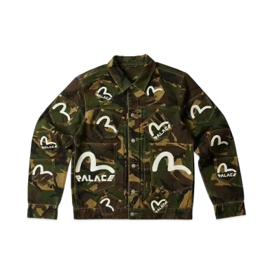 PALACE EVISU Type One Denim Jacket "Camo"