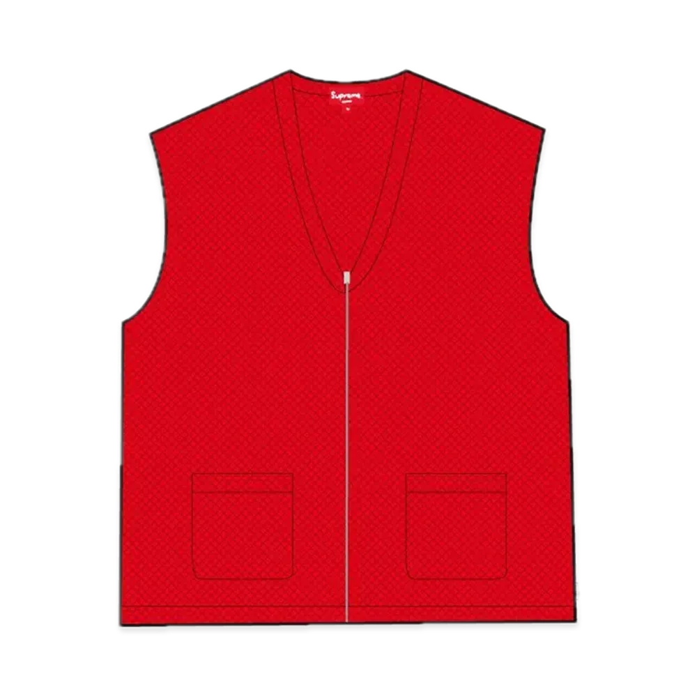 Supreme Dragon Zip Up Sweater Vest 