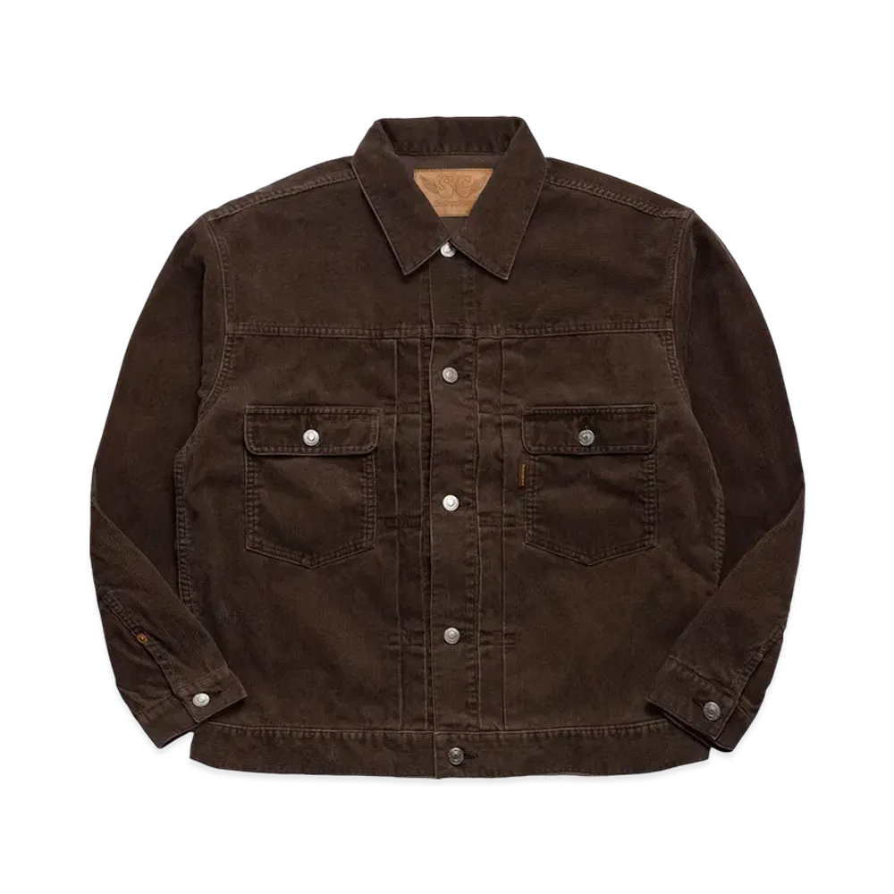 SubCulture Bio-Finished Corduroy S07XX Jacket "Brown(Silver Edition)"