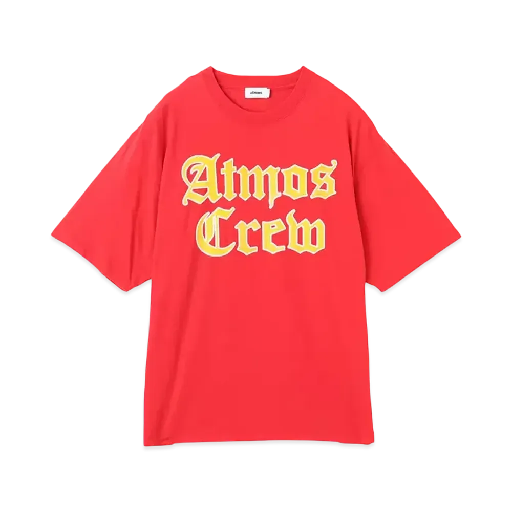 atmos Flocky Print T-Shirt "Red"