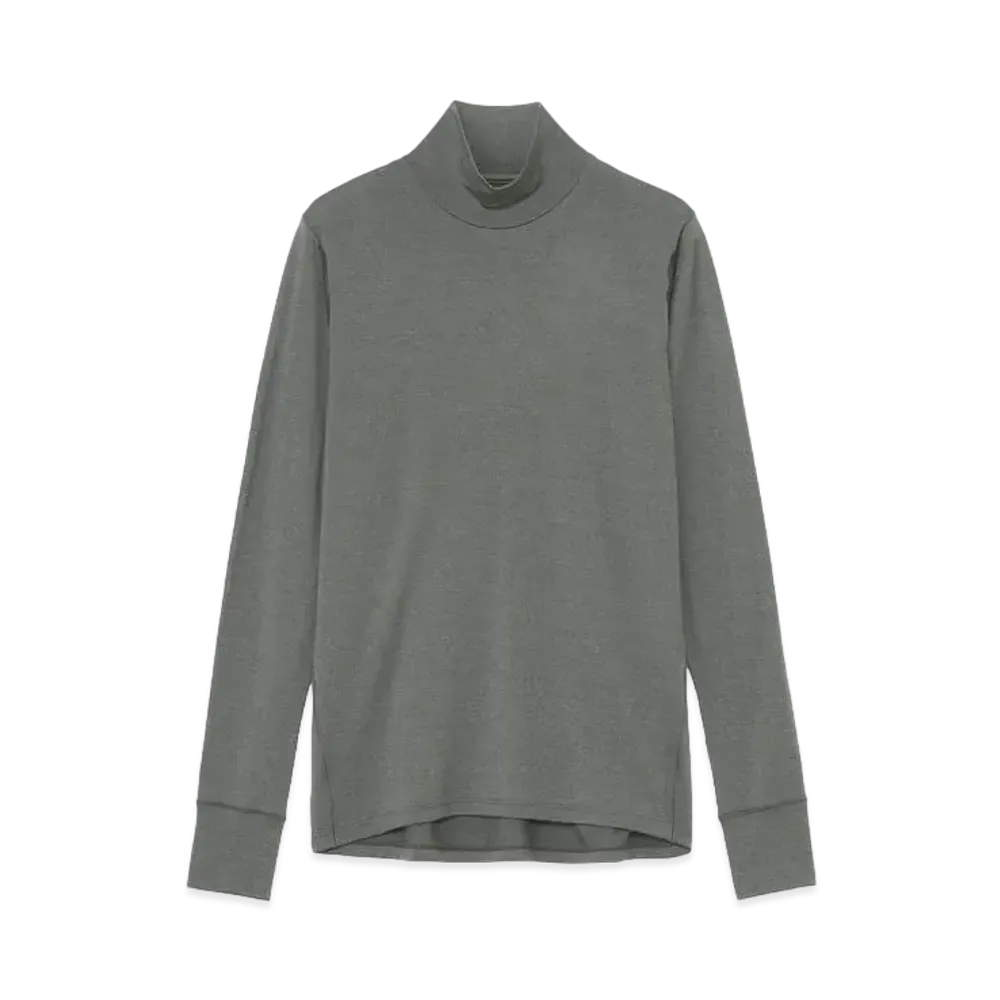 Goldwin Wool Turtleneck Long Sleeve (C3 fit / Ladies) "Mix Charcoal"