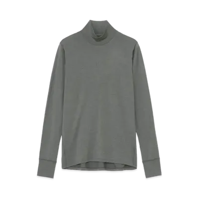 Goldwin Wool Turtleneck Long Sleeve (C3 fit / Ladies) "Mix Charcoal"