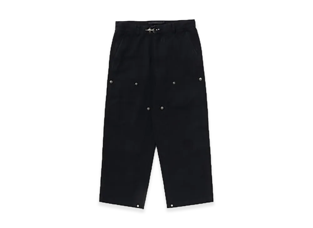 A BATHING APE Bape Black Washed Chore Work Pants #1 "Black"