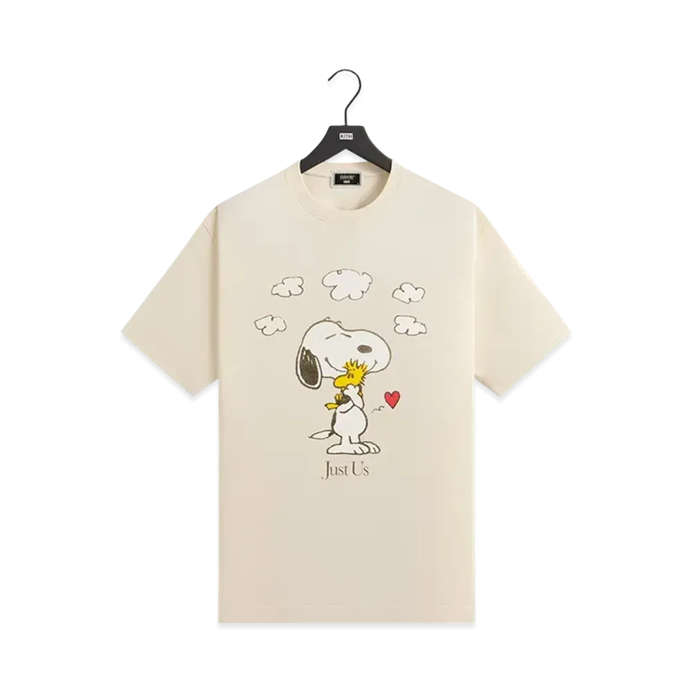 Kith x Peanuts Snoopy Just Us Tee "Sandrift"
