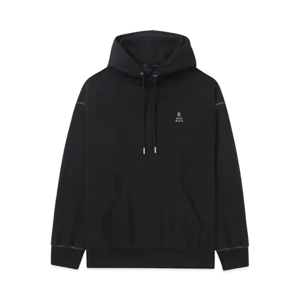 A BATHING APE Bape Black Metal Logo Hoodie "Black"