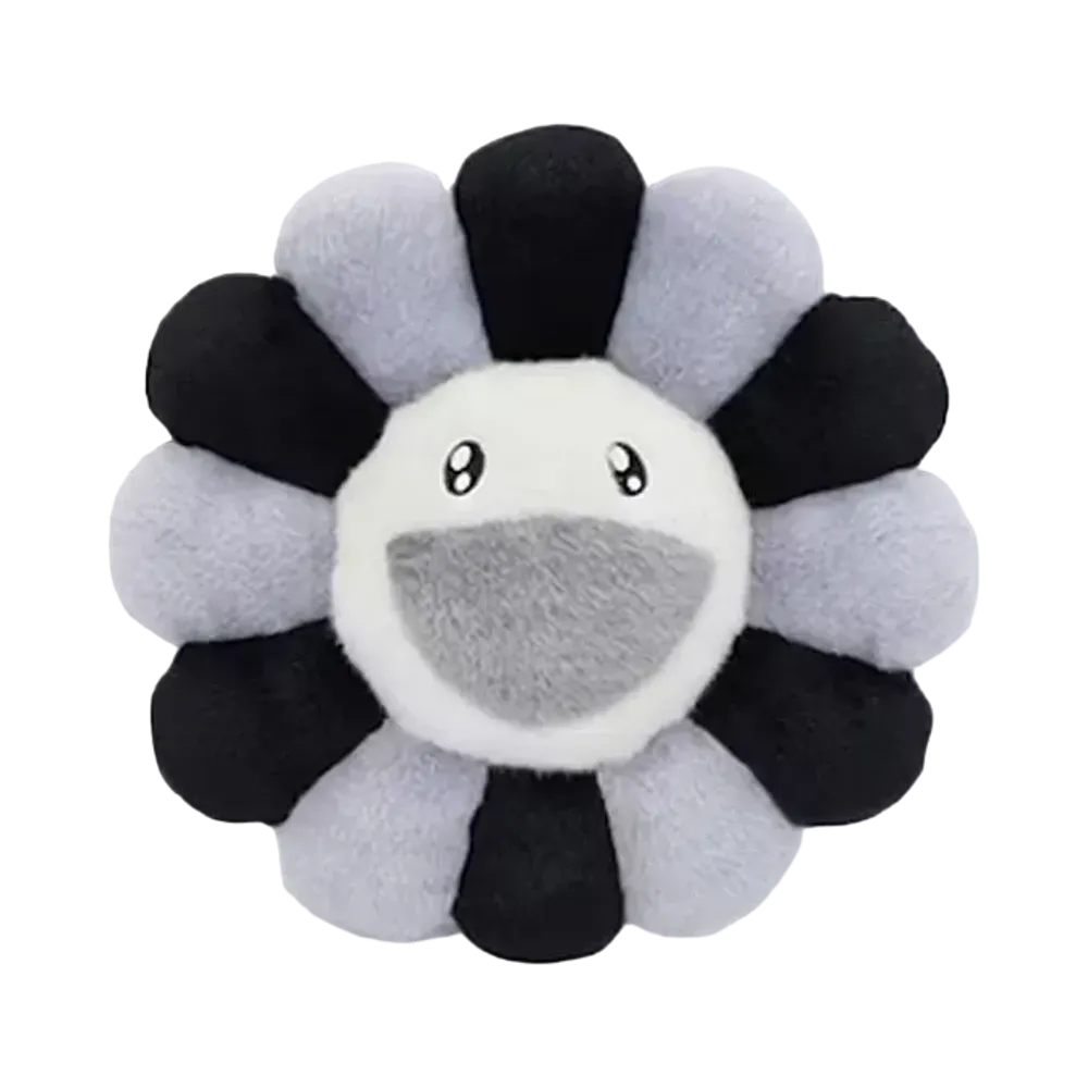 Kaikai Kiki -Takashi Murakami- Flower Cushion Black & Gray & White (30cm)