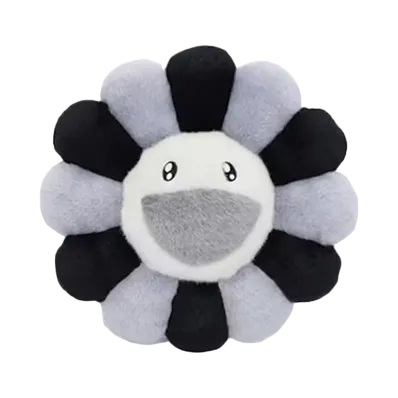 Kaikai Kiki -Takashi Murakami- Flower Cushion Black & Gray & White (30cm)