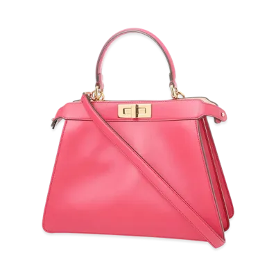 FENDI Handbag/Shoulder Bag/Peekaboo ISeeU "Raspberry"