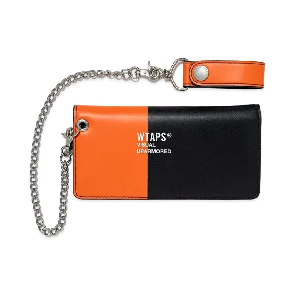 WTAPS Cream / Wallet / Synthetic. Fortless "Black/Orange"