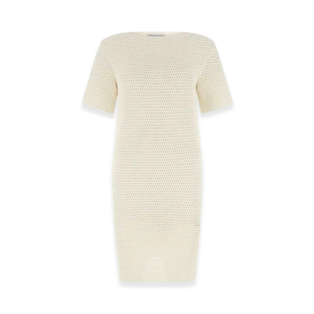 Bottega Veneta Women's Crochet Dress "Ivory"