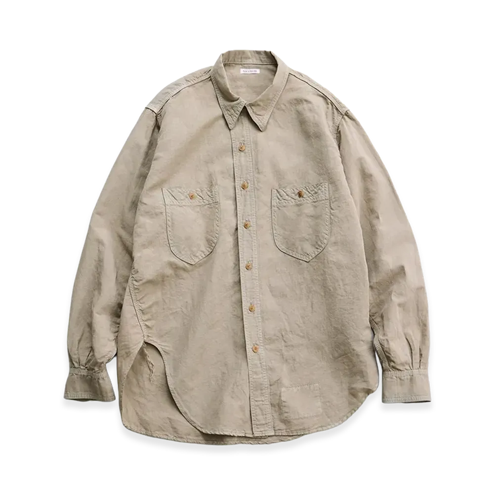 NICENESS Elmes Articulated Shirt "Khaki Brown"