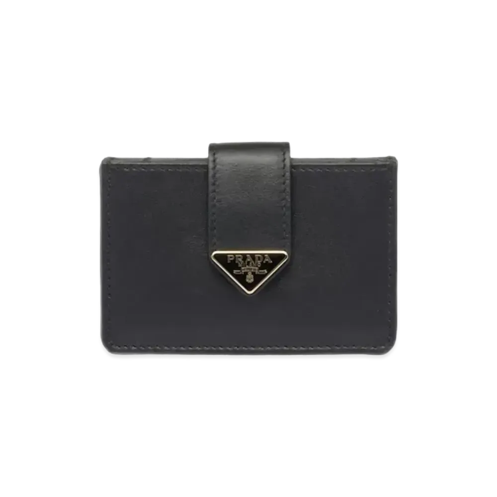 PRADA Leather Card Holder "Black"