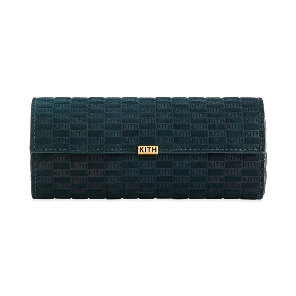 Kithmas Monogram Suede Leather 3-Watch Roll "Stadium"