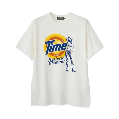 HYSTERIC GLAMOUR Party Time T-Shirt "White"