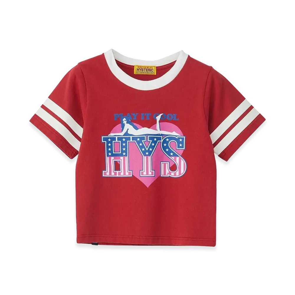 HYSTERIC GLAMOUR Play It Cool Tee "Red"