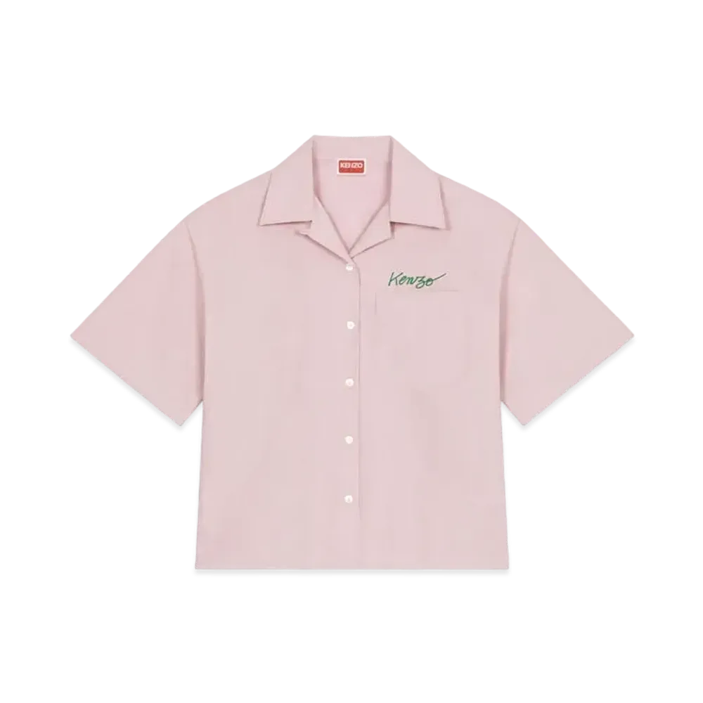 KENZO Women's 'KENZO Women's POPPY' HAWAIIAN POCKET SHIRT "Rose"