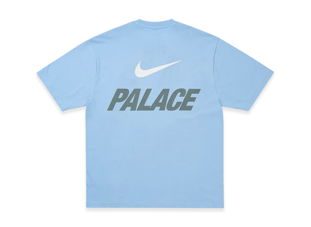 PALACE x Nike Font Swoosh T-Shirt "Sky Blue"