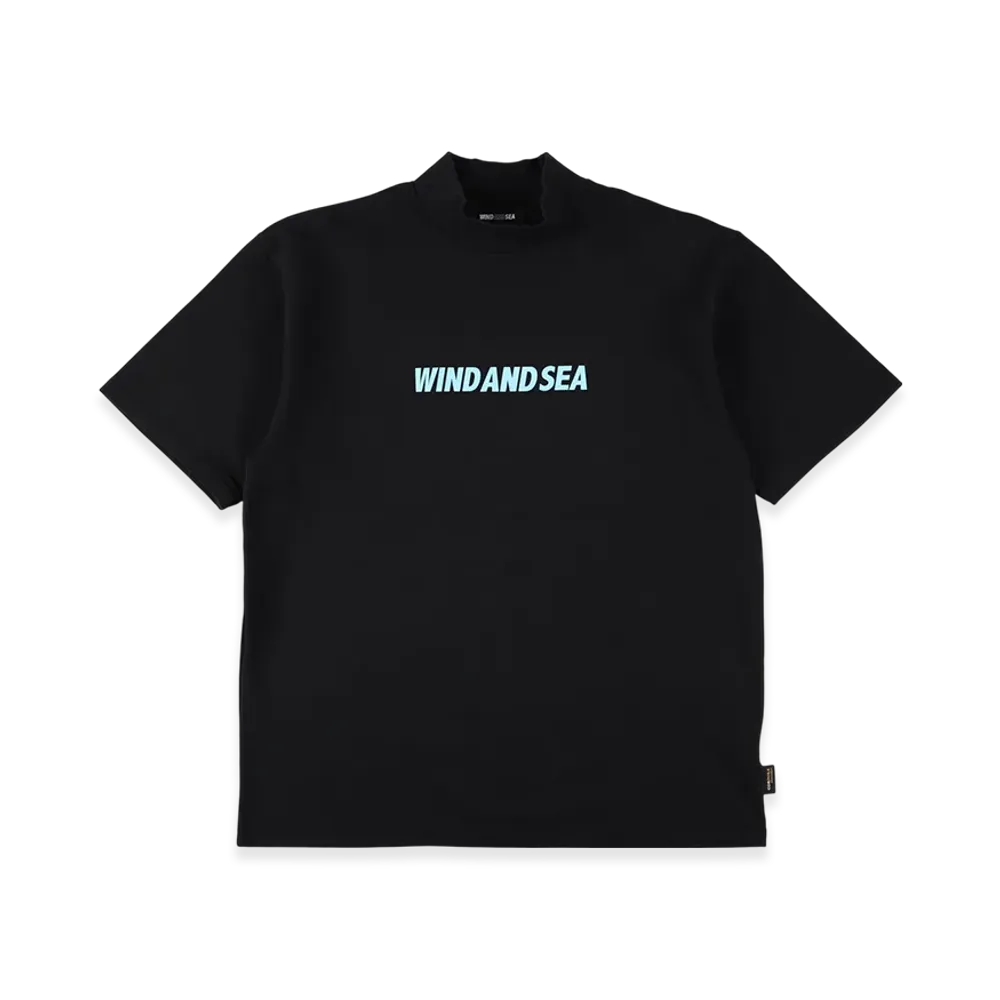 WIND AND SEA CT Mockneck (Cordura(R)) S/S Tee "BlackBlue"