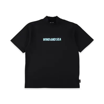 WIND AND SEA CT Mockneck (Cordura(R)) S/S Tee "BlackBlue"