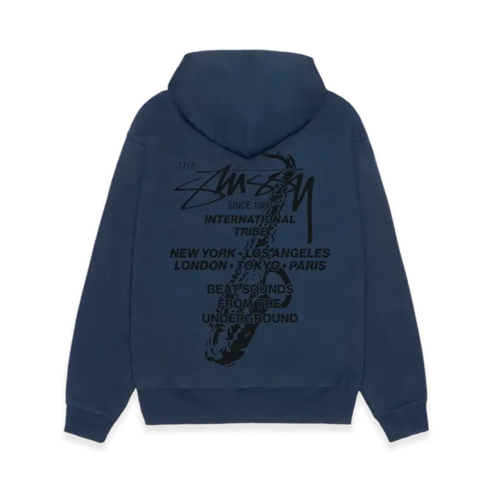 Stussy Beat Sounds Zip Hoodie "Navy"