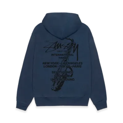 Stussy Beat Sounds Zip Hoodie "Navy"
