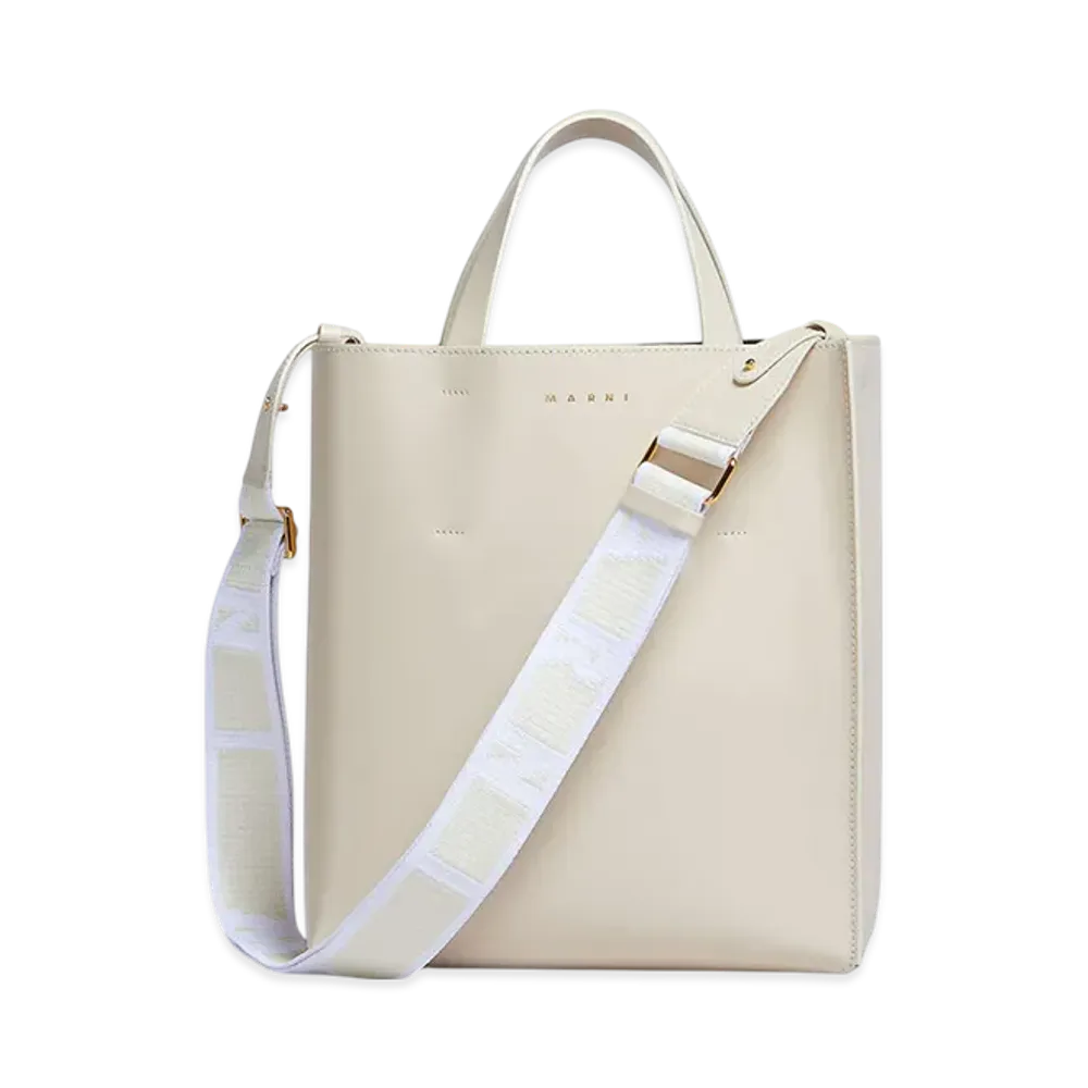 MARNI Museo Small Bag in Leather "Shell"