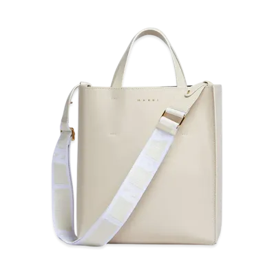 MARNI Museo Small Bag in Leather "Shell"