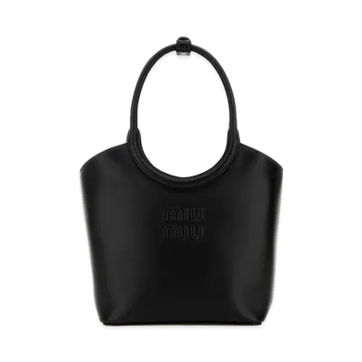 MIU MIU Women's Leather Ivy Handbag "Black"