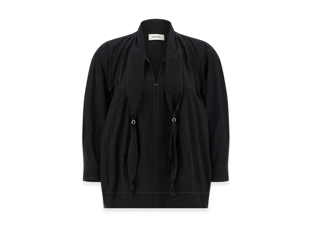 LEMAIRE Women's Blouse With Scarf "Black"