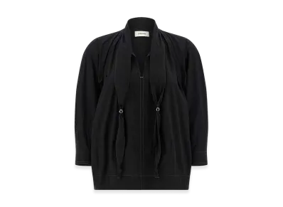 LEMAIRE Women's Blouse With Scarf "Black"