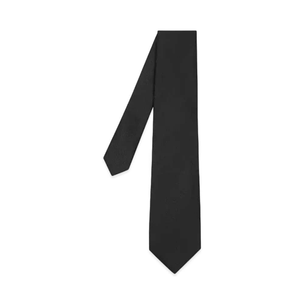 Paul Smith Solid Color Tie "Black"